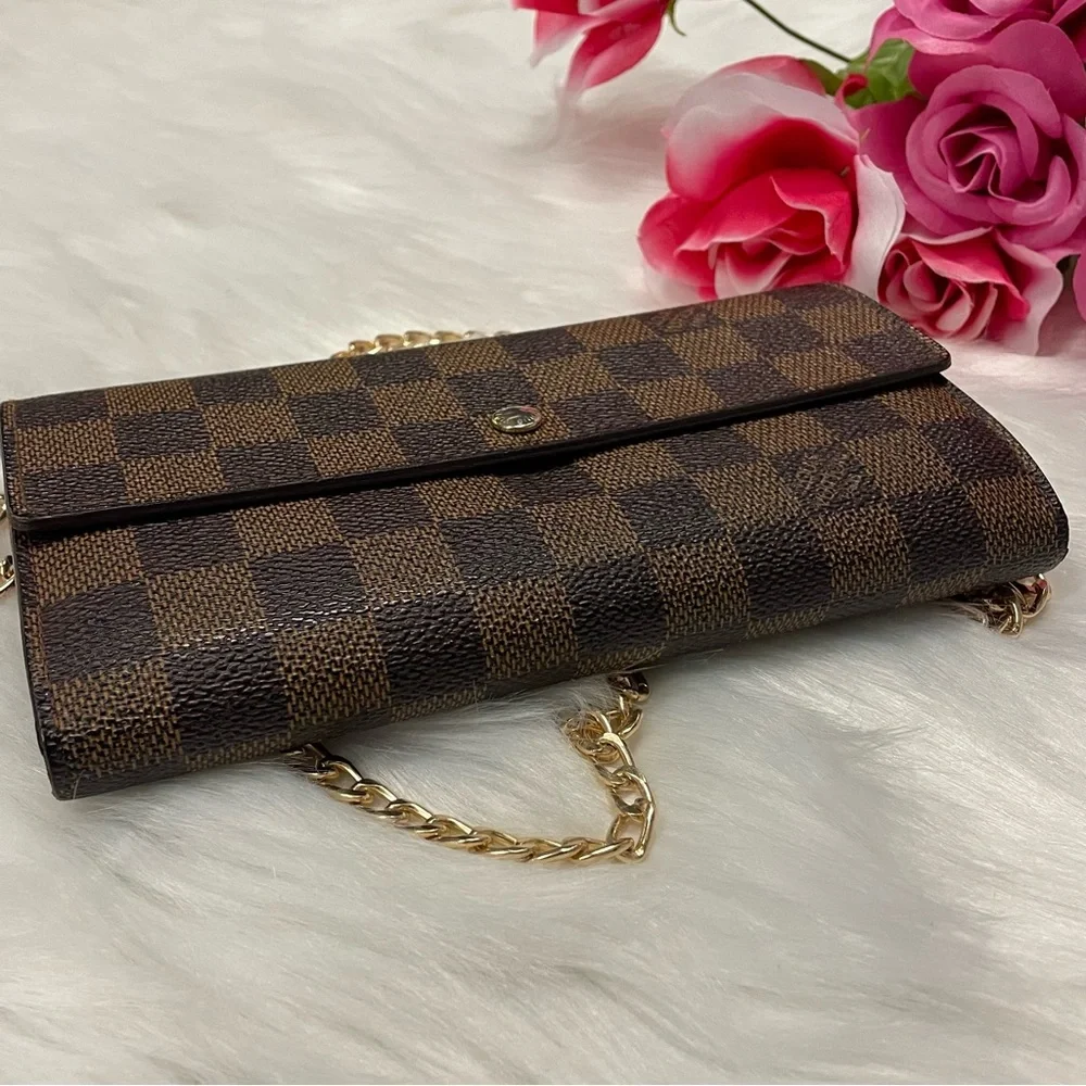 Louis Vuitton Brown Checkered Crossbody Bag - Picture 4 of 10